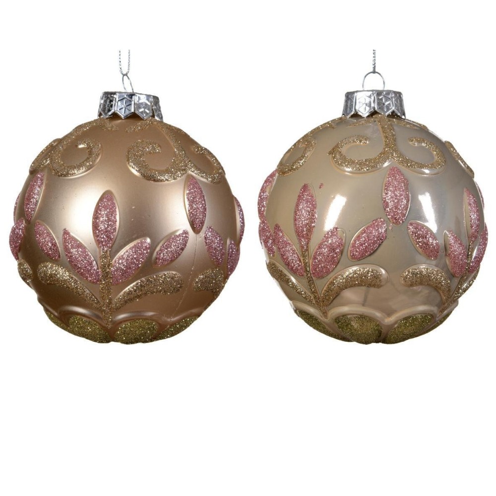SFERA D10 CON FIORI LUCIDA PEA